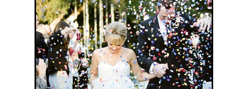 Sortie d'église mariage - Bulle de savon, confettis, diamants et petale de  rose Déco & Accessoires Mariage