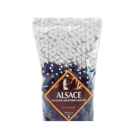 Dragées Amandes - Alsace bleu marine - Poids au choix