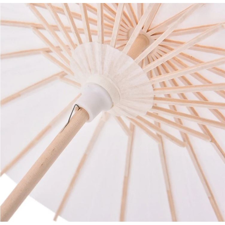 Ombrelle en papier structure bambou 60 ou 84 cm 