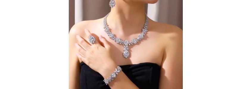 Parures de mariage en cristal