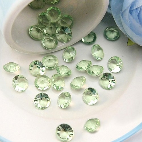Diamant décoratif vert clair pas cher - Deco de table mariage