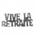 Confettis de table "Vive la retraite" Argent 