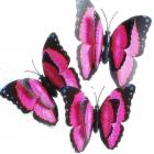 Papillon Rose Magnétiques Décoration Mariage (lot de 12)