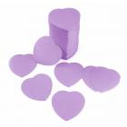 Confettis coeur lilas en papier - 100 g
