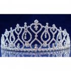 Diademe Mariage Argenté et Oxyde de Zirconium Clair « Clara »