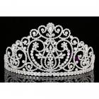 Diadème Mariage Couronne de Miss Argenté Cristal " Majoris "
