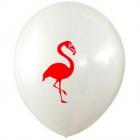 5 ballons gonflables flamant rose - fuchsia et blanc