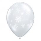 Ballon Mariage Flocon de Neige Blanc (lot de 5)