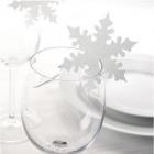  Marque-Places "Flocon Blanc" Décoration Table Mariage / Fëte  (lot de 10)