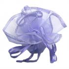 Sachet, bourses  à dragées lavande en organza (lot de 10)