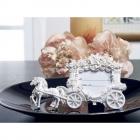 Cadre Photo Porte nom Mariage Carrosse Cendrillon Blanc