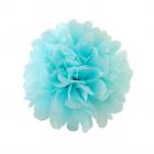 Pompon papier mariage 35 cm bleu clair