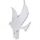 6 petits miroirs colombe sur pince 