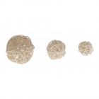 Boules Rotin Naturel Diamètre assortis 3-4-5 cm ( Lot de 9 )