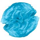 10 boules pompons fleurs en papier de soie turquoise