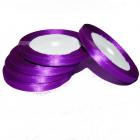 Ruban satin violet 6 mm x 15 mètres