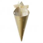 Cornet à Dragées Etoile Or Déco Mariage ( Lot de 6 ) 