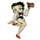 Broche Bijoux Femme Plaqué Or Betty Boop Magicienne