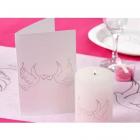 Carte faire-part / menu Colombe (lot de 10)