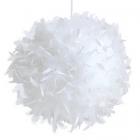 Boule de plumes blanche 10 cm