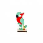 Centre de table perroquet en bois 10 cm 