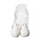 Grandes colombe en plumes blanche 17cm x 2 pièces