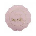 16 Serviettes Princesse et Carrosse Rose et Or