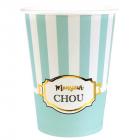 Gobelets en carton collection Baby Shower vert