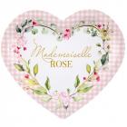 10 Assiettes Carton Baby Shower Mademoiselle Rose