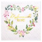 20 Serviettes Baby Shower Mademoiselle Rose