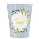 10 Gobelets Baby Shower Mr Chou Bleu 