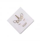 16 Serviettes jolie licorne champagne et dorure 