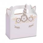Contenants licorne paillettés dorure (lot de 8)