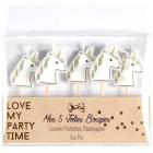 5 bougies d'anniversaire Licorne sur pic 