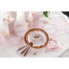 20 Serviettes Princesse rose gold en papier