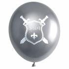 6 Ballons chevalier argenté