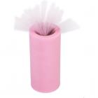 Rouleau de tulle rose 15 cm x 22 m