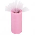 Rouleau de tulle rose 15 cm x 22 m