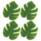 4 feuilles tropicales vertes 18 x 21 cm cm Déco mariage