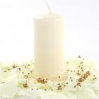 Bougie décorative cylindrique Ivoire 10cm