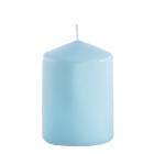 Bougie décorative cylindrique bleu ciel 10cm