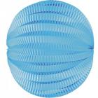 Lampion accordéon boule papier turquoise 20 cm