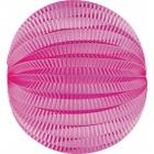 Lampion accordéon boule papier Fuchsia 20 cm