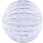 Lampion accordéon boule papier blanc 20 cm