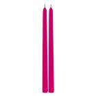 Bougies Flambeau  Fuchsia 30 cm (lot de 2)