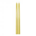Bougies Flambeau métal or 30 cm (lot de 2)