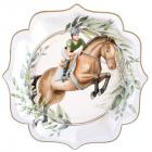 10 Assiettes Hippique - Motif cheval - Equitation 21cm