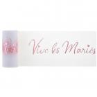 Ruban Tulle Vive les Mariés Rose Gold 8 cm x 10 M