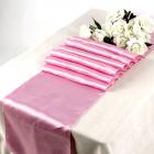 1 Chemin de table satin rose 30 x 275cm