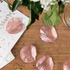 100 Pétales Rose Gold avec Feuilles